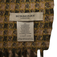 Burberry Kaschmir-sjaal in groen/beige