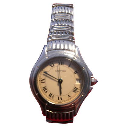 Cartier Horloge Staal in Crème