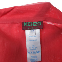 Kenzo Zijden shirt in rood