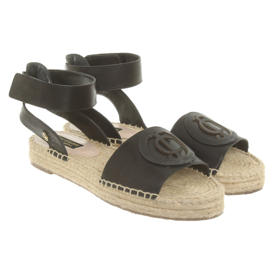 Juicy Couture Sandals Leather in Black
