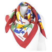Chanel Mark silk scarf