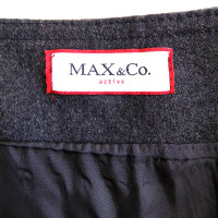 Max & Co Gonna di lana a pieghe