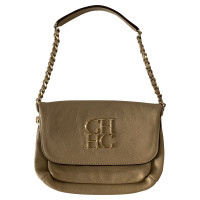 Carolina Herrera Handbag Leather in Beige