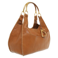 Christian Dior Handbag Leather in Brown
