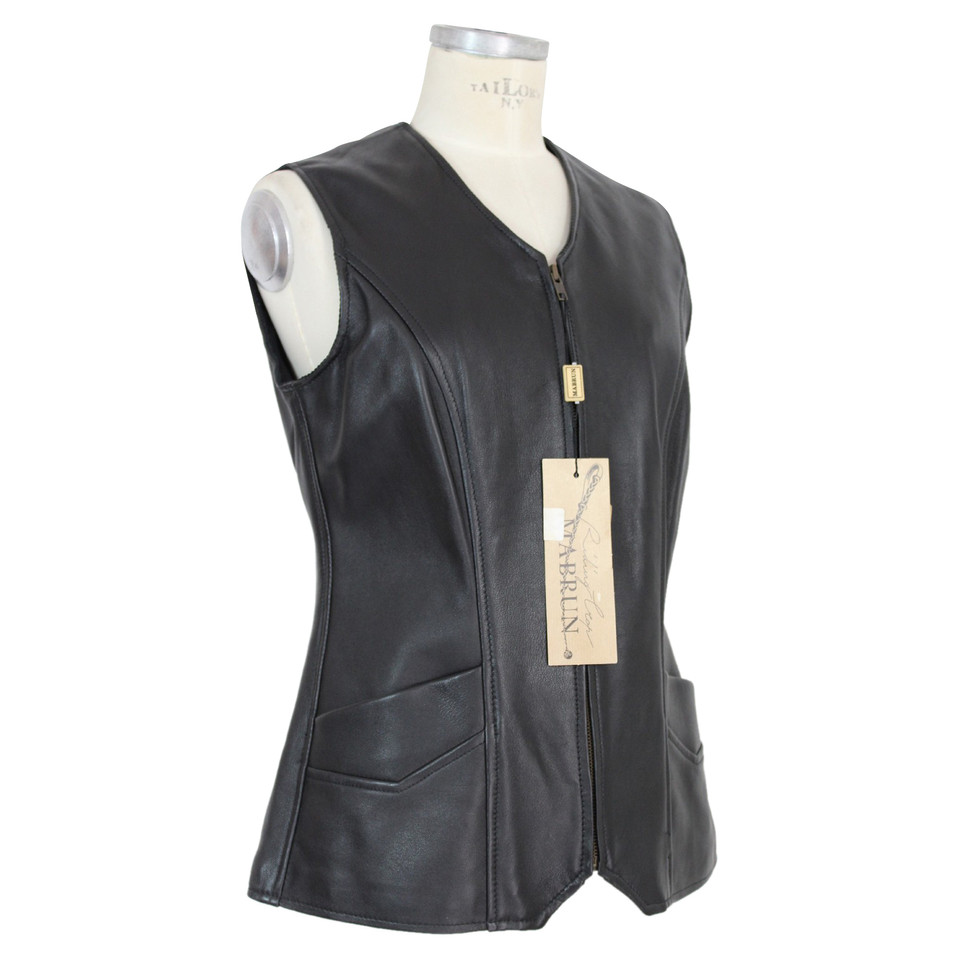 Mabrun Gilet in Seta in Nero