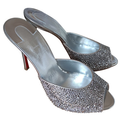 Christian Louboutin Sandals Leather in Silvery