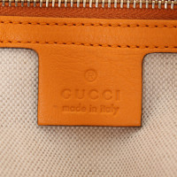 Gucci Shopper aus Leder in Orange