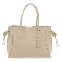 Longchamp Shopper aus Leder in Beige