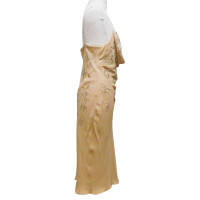 Christian Dior Vestito in Seta in Beige