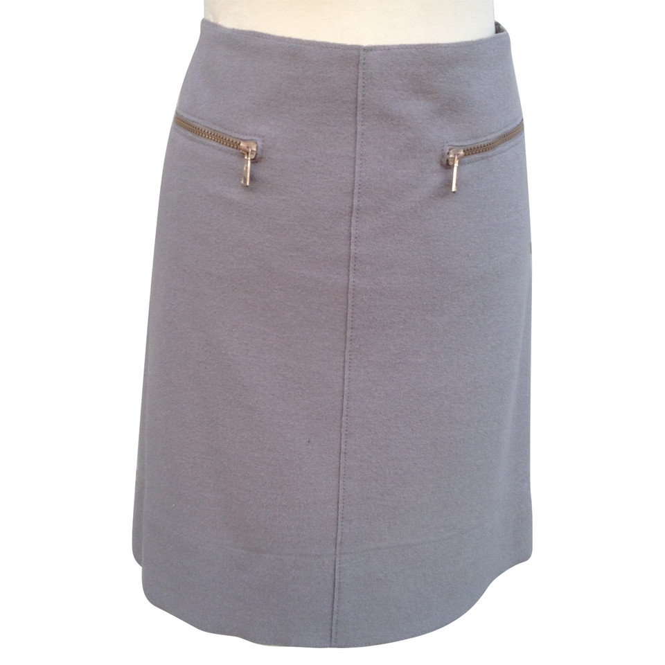 Luisa Cerano Wool skirt in gray by Luise Cerano