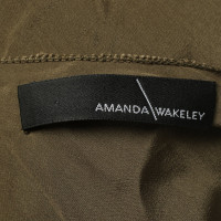 Amanda Wakeley Top Silk in Khaki