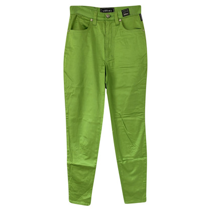 Versace Trousers Viscose in Green