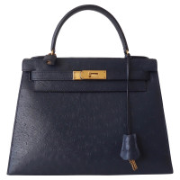 Hermès Kelly Bag Leather in Blue