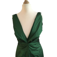 Talbot Runhof Cocktail Dress Emerald Green