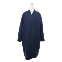 Max Mara Giacca/Cappotto in Lana in Blu