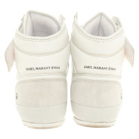 Isabel Marant Etoile Sneaker in Pelle in Crema