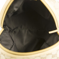 Gucci Monogramme tissu beige et sac en cuir