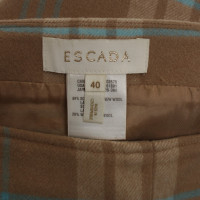 Escada Maxi skirt with plaid pattern
