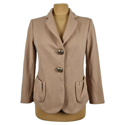 Marc Cain Jacket/Coat Cashmere in Brown