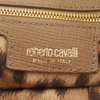 Roberto Cavalli Shoulder bag with leather elements