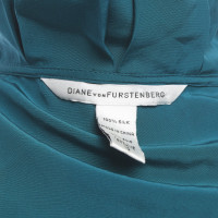 Diane Von Furstenberg Top Silk in Petrol