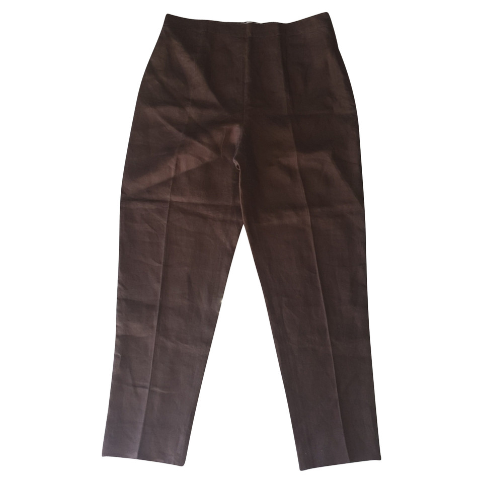 Marina Rinaldi Trousers Linen in Brown