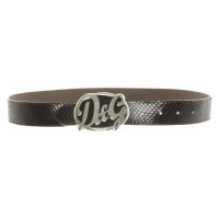 Dolce & Gabbana Riem Leer in Bruin