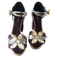 Dolce & Gabbana Fluweel-barokke sandalen
