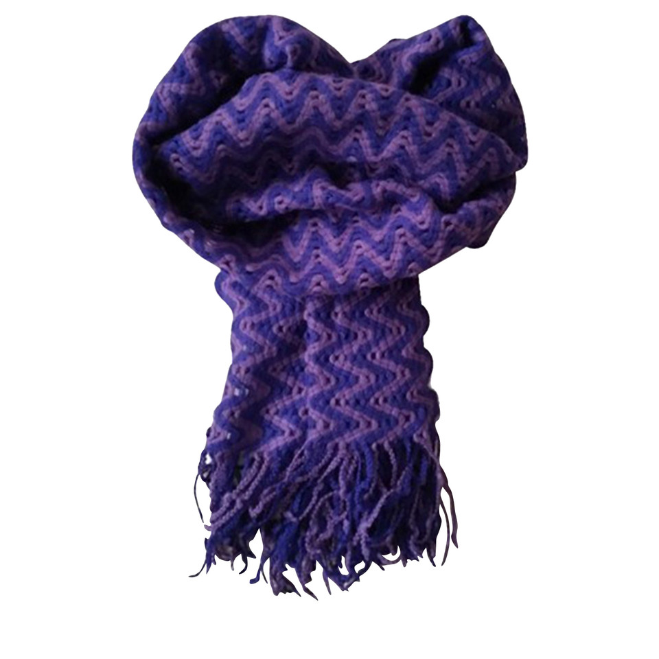 Missoni Scarf/Shawl Wool in Violet