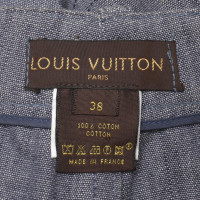 Louis Vuitton Denim jupe en gris-bleu