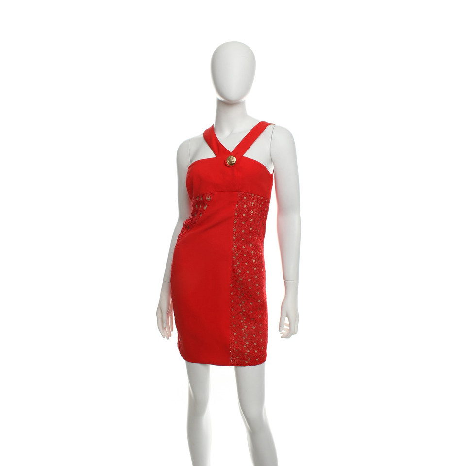Versace For H&M zijden jurk in het rood