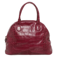 Aigner Handbag Leather in Fuchsia