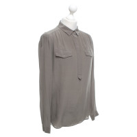 Comptoir Des Cotonniers Zijden blouse in Khaki