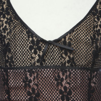 Blumarine Lace dress in black / pink