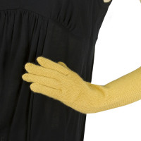 Missoni mosterd kasjmier & lange zijden handschoenen