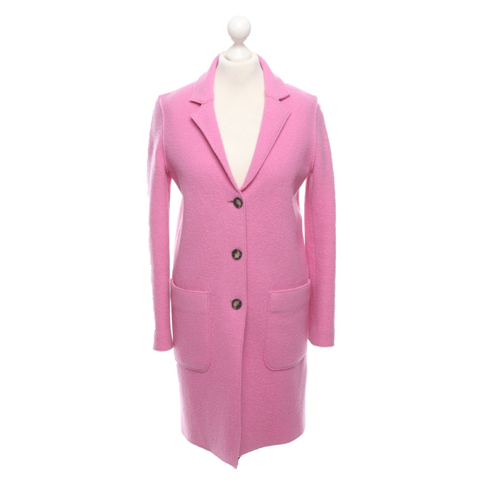 Set Jacke/Mantel aus Wolle in Rosa / Pink