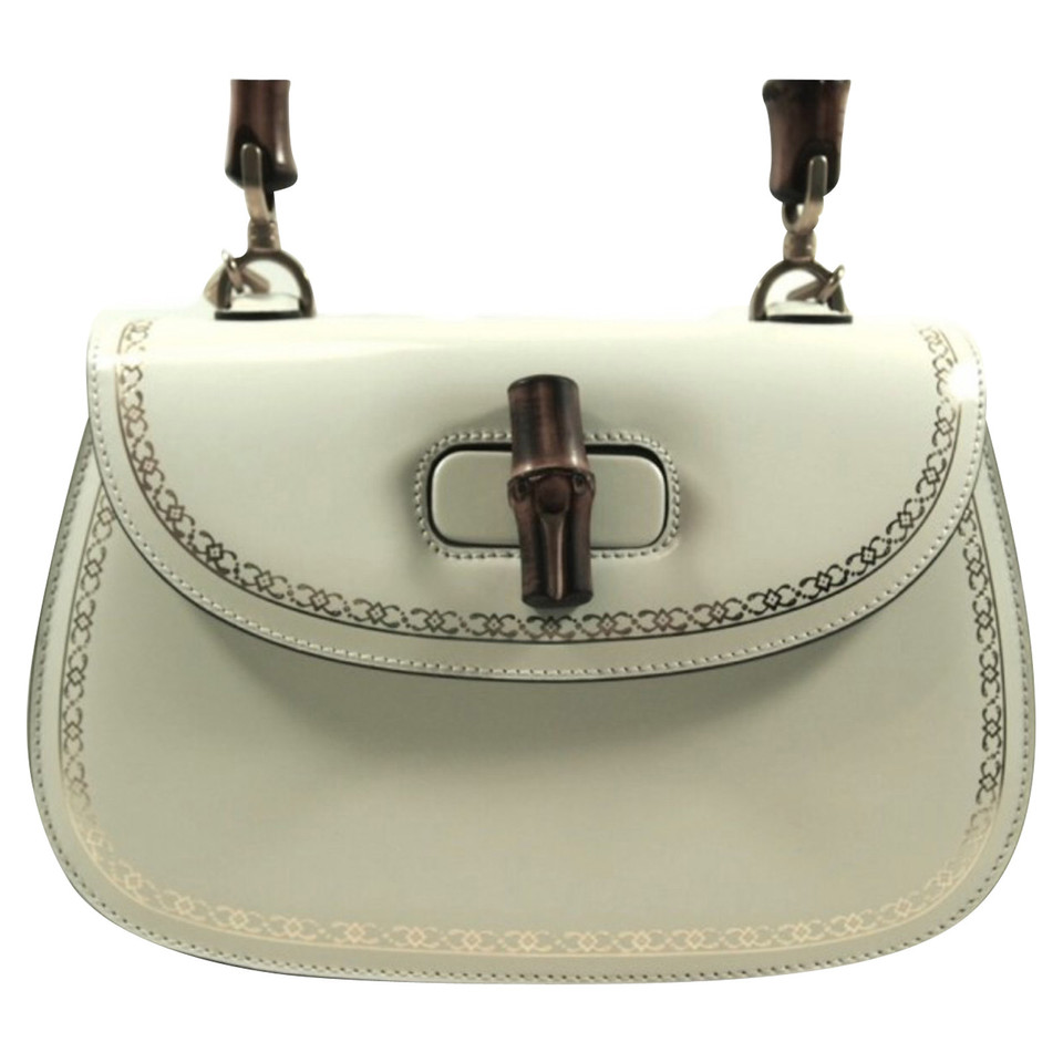 Gucci Bamboo Bag Leather in White