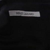 René Lezard Linnen jurk in zwart