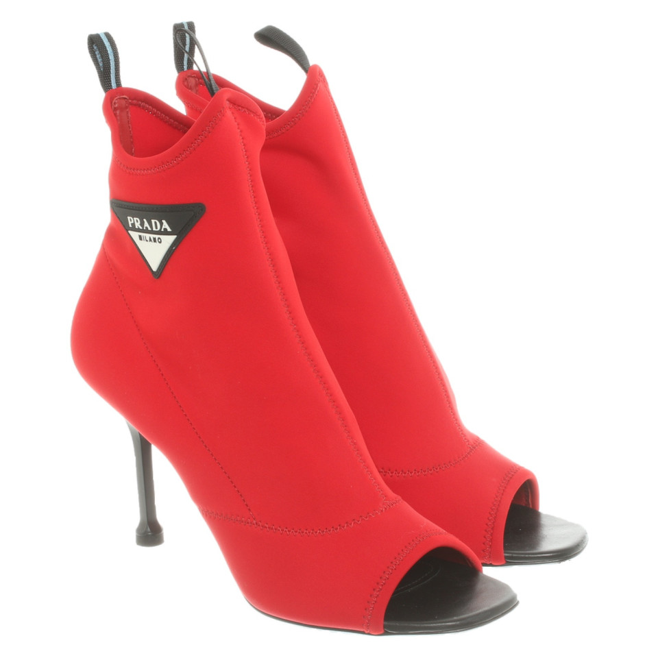 Prada Stiefeletten in Rot