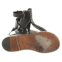 Isabel Marant Leren sandalen in zwart