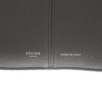 Céline Tri Fold Shoulder Bag Leather in Black