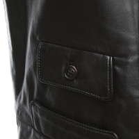 Ralph Lauren Vest Leather in Black