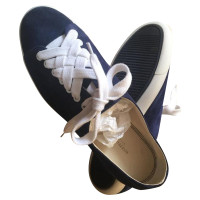 Bottega Veneta Sneaker in Pelle scamosciata in Blu