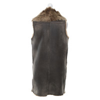 Ralph Lauren Gilet in Pelle in Marrone