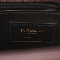 Saint Laurent Kate Chain Medium Leer in Bordeaux