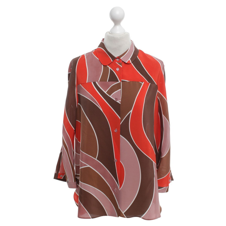 Missoni Zijden blouse met patroon