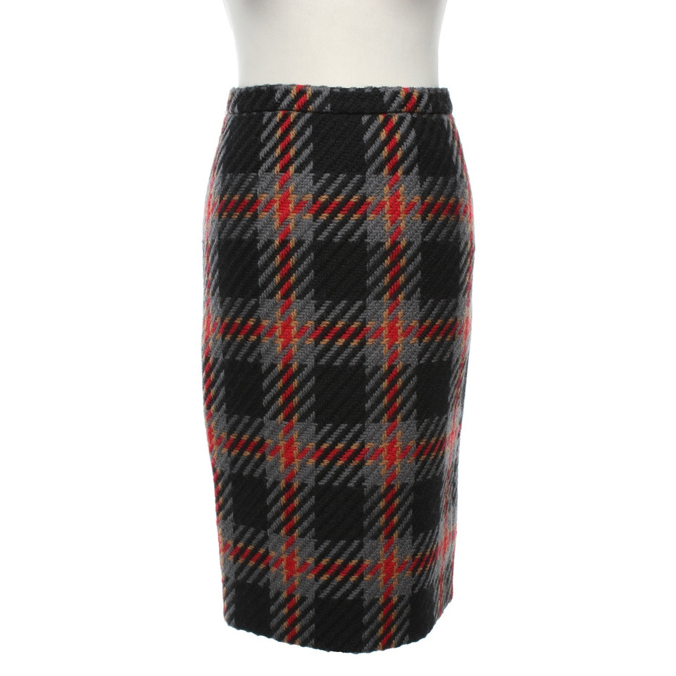 Miu Miu skirt with checked pattern