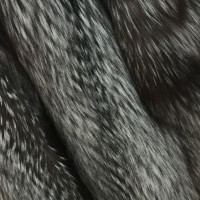 Altre marche cappotto di pelliccia in argento pelliccia di volpe