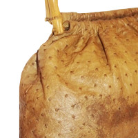 Gucci Bamboo Bag aus Leder in Beige