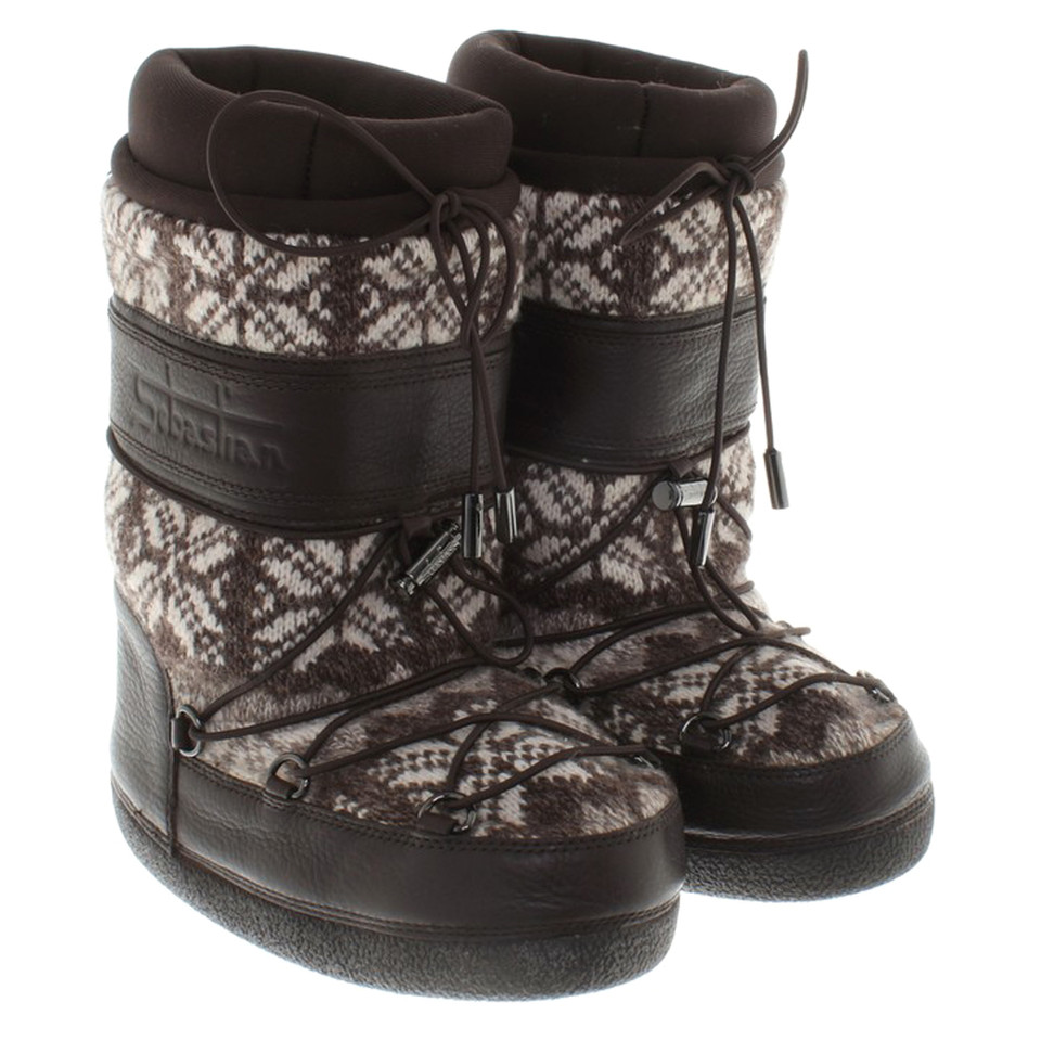 Sebastian Boots in brown / white